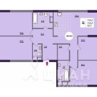 4-комн. квартира, 133,2 м²