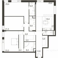 4-комн. квартира, 177,5 м²