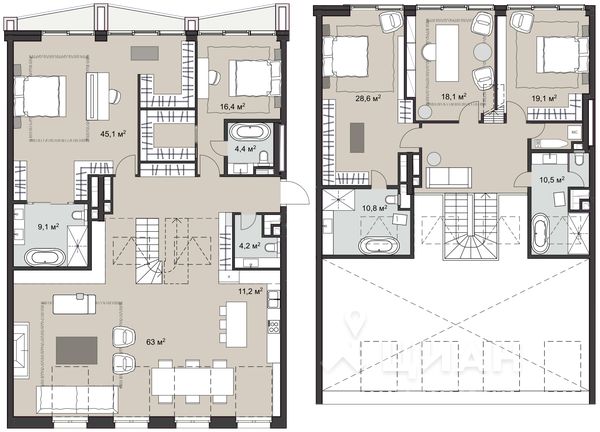 5-комн. квартира, 294,9 м&sup2;