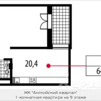 1-комн. квартира, 64,5 м²