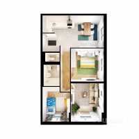 3-комн. квартира, 68,16 м²