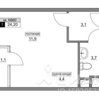Студия, 24,2 м²