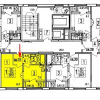 1-комн. квартира, 32,7 м²