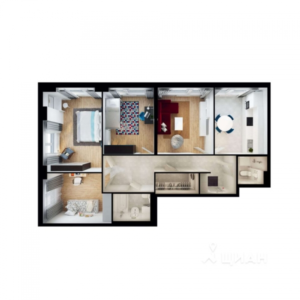 4-комн. квартира, 94,4 м²