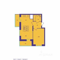 2-комн. квартира, 41,6 м²