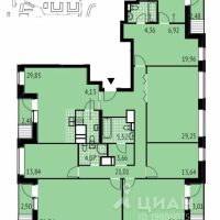 Многокомнатная квартира, 210,4 м²