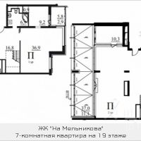 Квартира свободной планировки, 256,8 м²