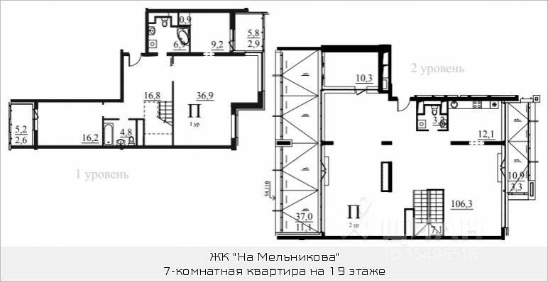Квартира свободной планировки, 256,8 м&sup2;