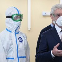 Собянин открыл коронавирусный стационар на базе госпиталя главка МВД